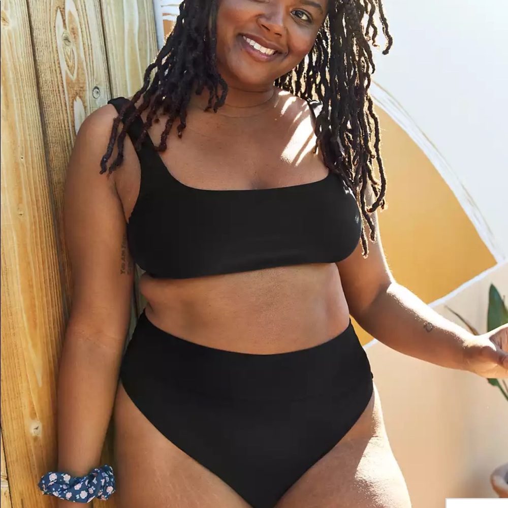 AERIE | Wide Strap Scoop Bikini Top